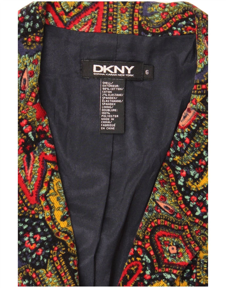 Dkny Γυναικείο τζάκετ blazer US 6 Medium πολύχρωμο Paisley