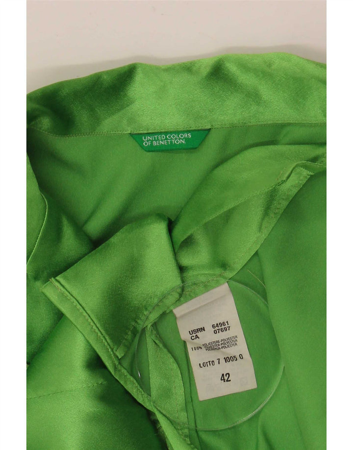 Γυναικείο πουκάμισο Benetton Μπλούζα IT 42 Μεσαίο Πράσινο Πολυεστέρας