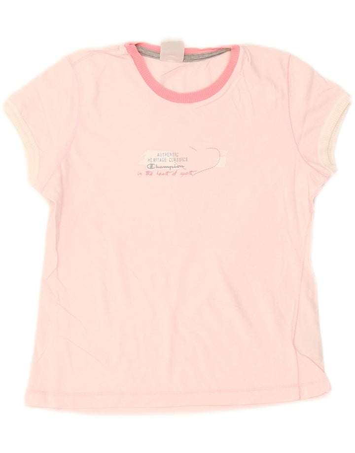 Champion Womens Heritage Classics Graphic T-shirt Top 12 Medium Pink