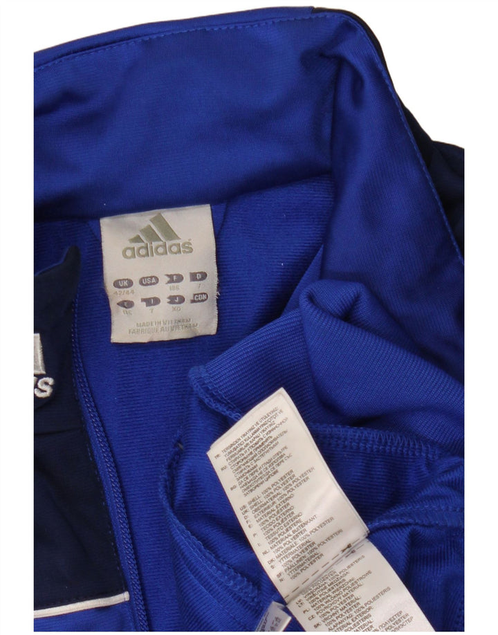 Ανδρική φόρμα Adidas Top Jacket UK 42/44 Large Blue Colorblock Polyester