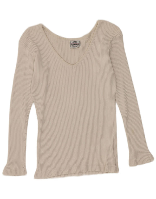 Γυναικείο τοπ Newpenny μακρυμάνικο UK 12 Medium White