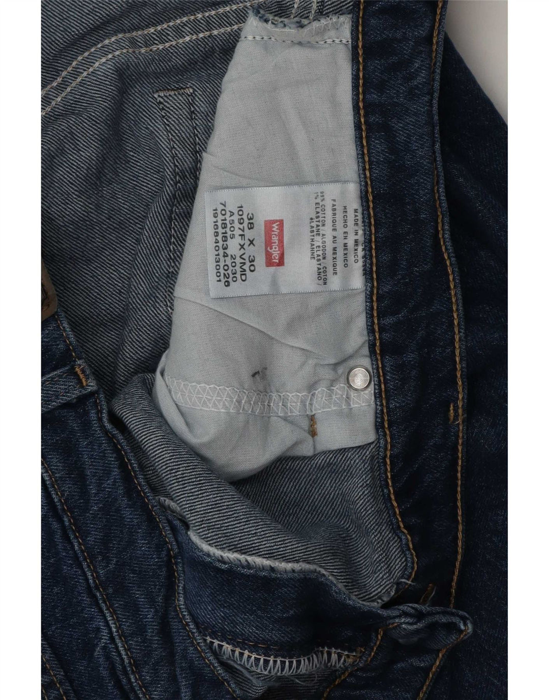 Ανδρικό τζιν Wrangler Regular Straight W38 L30 Μπλε βαμβακερό