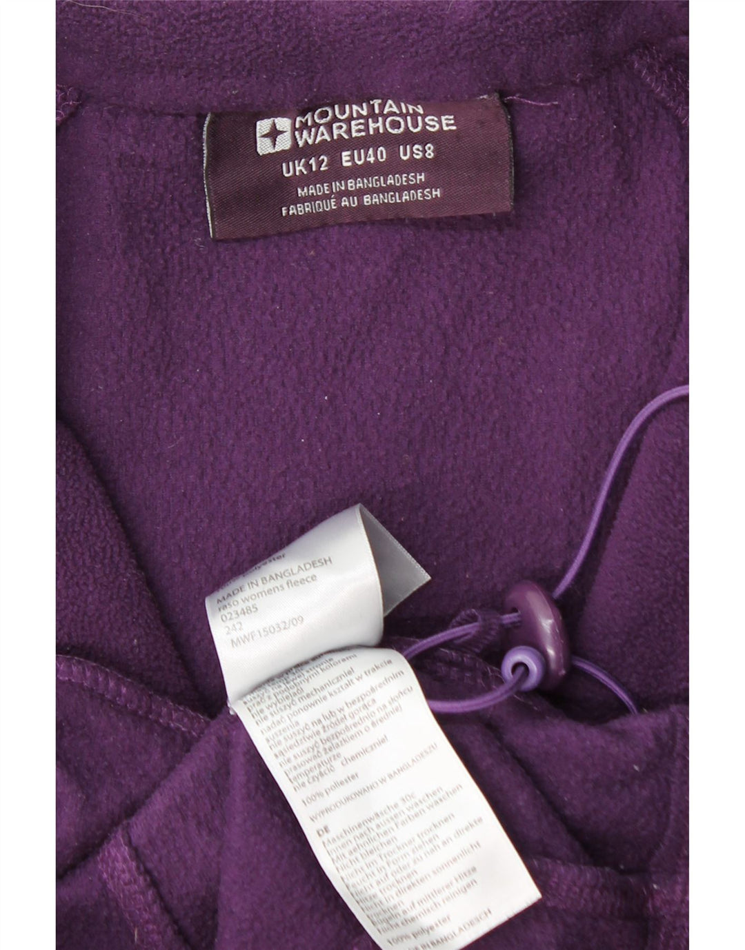 Mountain Warehouse Γυναικείο Fleece Jacket UK 12 Medium Purple Polyester