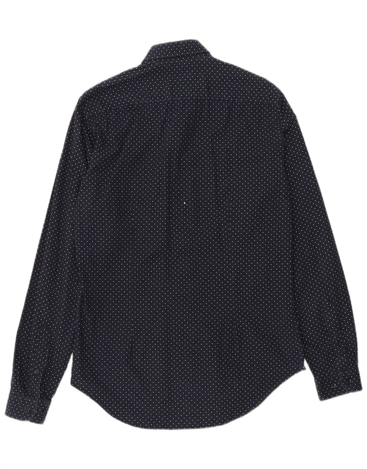 Ανδρικό πουκάμισο ZARA Slim Fit Medium Navy Blue γεωμετρικό