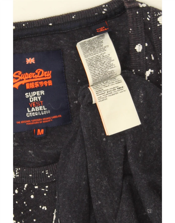 Ανδρικό γραφικό γιλέκο Superdry, Βαμβακερό μεσαίο μπλε ναυτικό