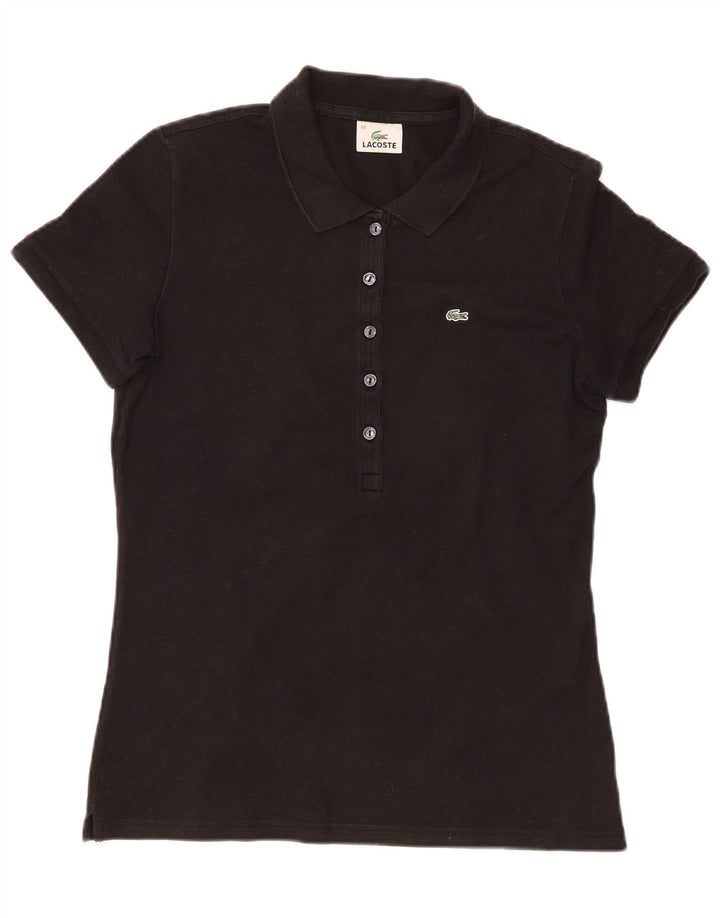 Γυναικείο πουκάμισο Polo Lacoste Μέγεθος 44 Μεγάλο μαύρο βαμβακερό