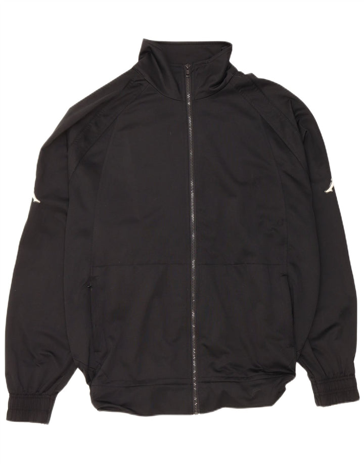 Ανδρική φόρμα γραφική Kappa Top Jacket 2XL Μαύρο Πολυεστέρα