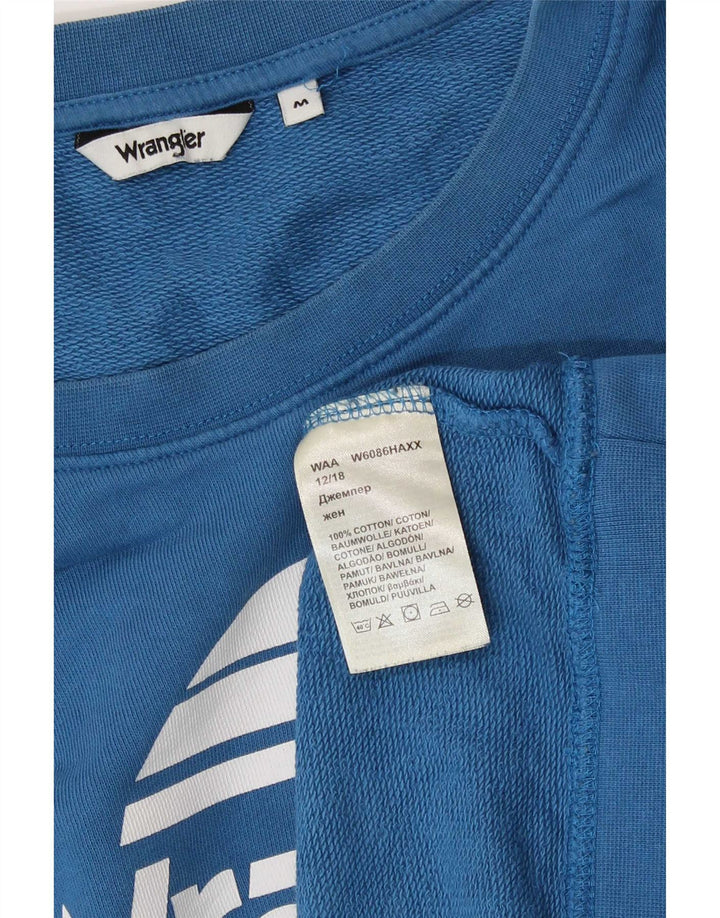 Γυναικείο Φούτερ Wrangler Graphic Jumper UK 14 Medium Blue Cotton