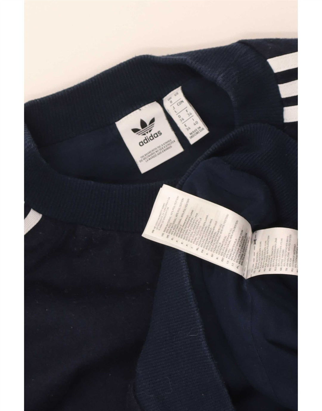 Ανδρικό φούτερ Adidas Crop Jumper UK 8 Small Navy Blue Polyester