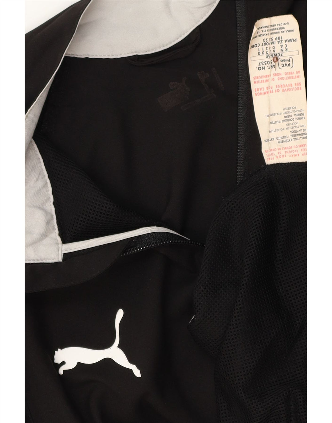 Ανδρική φόρμα PUMA Top Jacket Μεσαίο Μαύρο Πολυεστέρα