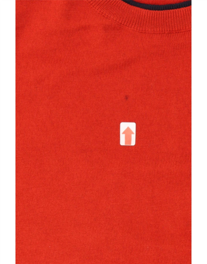 SUN68 Mens Crew Neck Jumper Sweater Large Red Wool Vintage Sun68 and Second-Hand Sun68 from Messina Hembry 