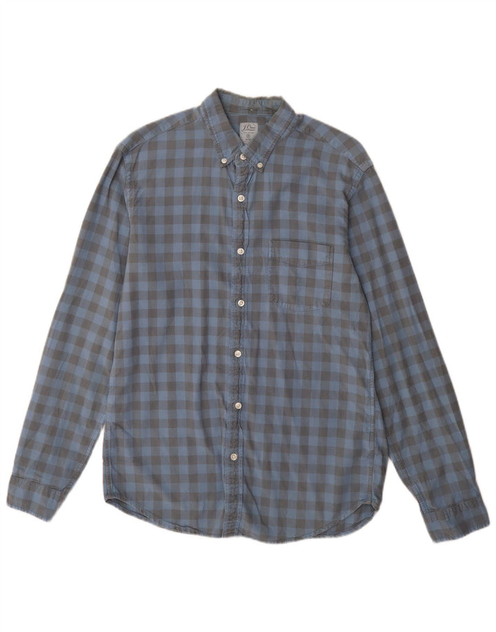 J. CREW Ανδρικό Slim Πουκάμισο Medium Blue Gingham Cotton