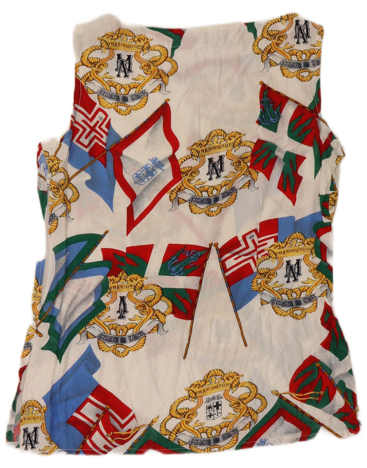 Armata Di Mare Γυναικεία Abstract Pattern Μπλούζα Top IT 44 Medium White