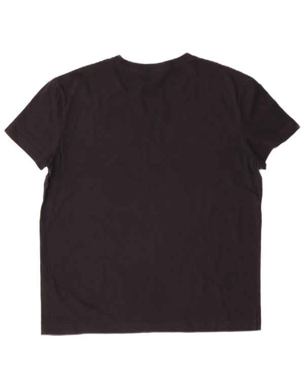 Calvin Klein Jeans Γυναικείο T-Shirt Top UK 18 XL μαύρο βαμβακερό