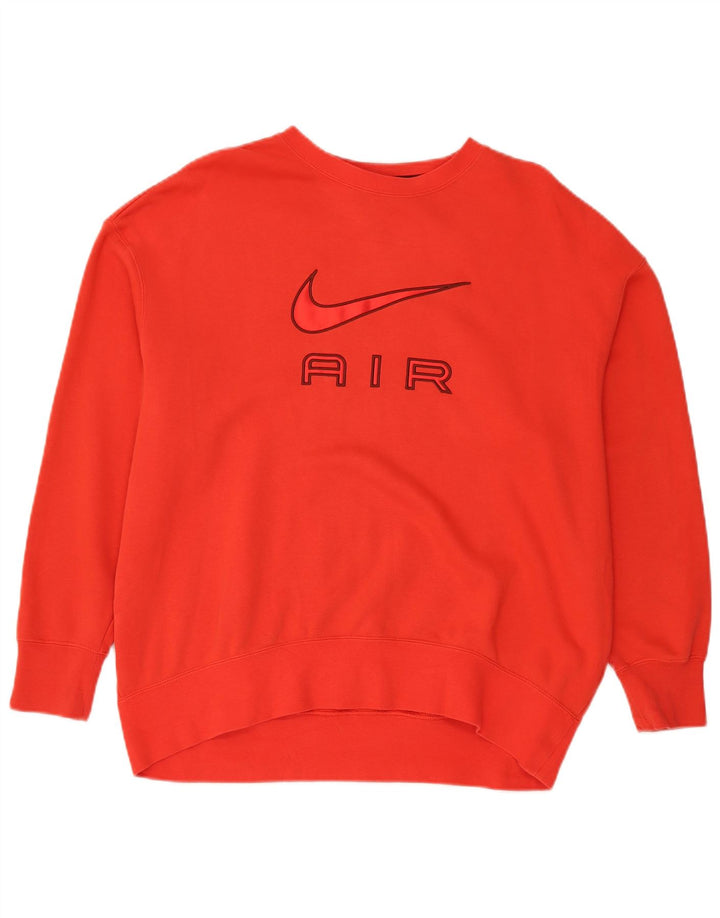 Ανδρικό φούτερ Nike με γραφικό, χαλαρή εφαρμογή, μεσαίο κόκκινο βαμβακερό