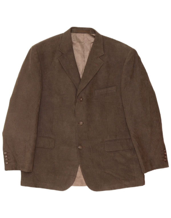Marks & Spencer Ανδρικό σακάκι blazer 3 κουμπιών UK 42 Large Brown Classic