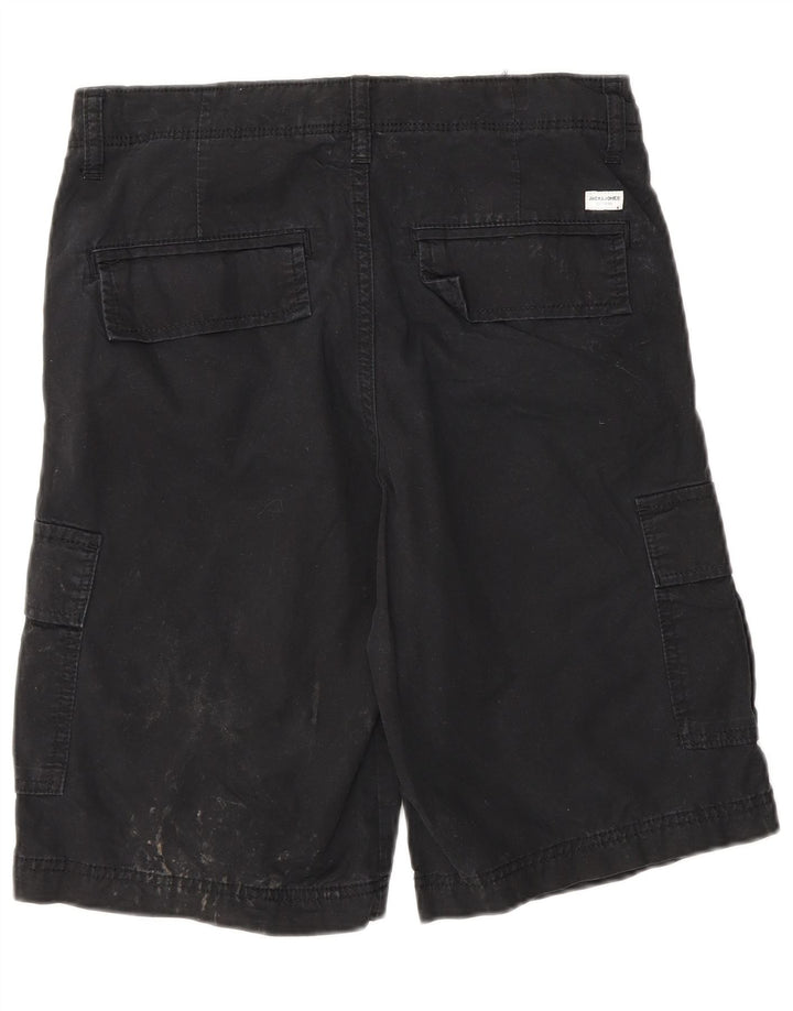 Jack & Jones Ανδρικό σορτς Cargo XS W26 μαύρο βαμβακερό