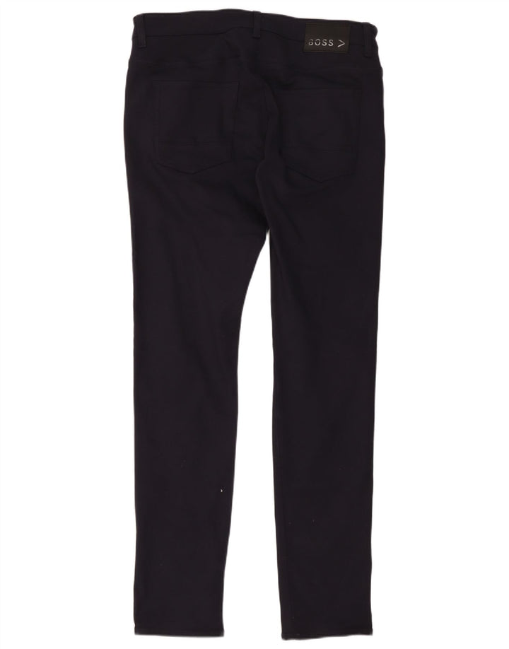 Ανδρικό παντελόνι Hugo Boss Slim Casual W34 L34 Navy Blue Polyester