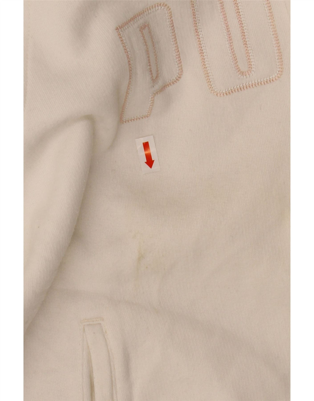 Γυναικεία φόρμα PUMA Graphic Top Jacket UK 14 Medium White