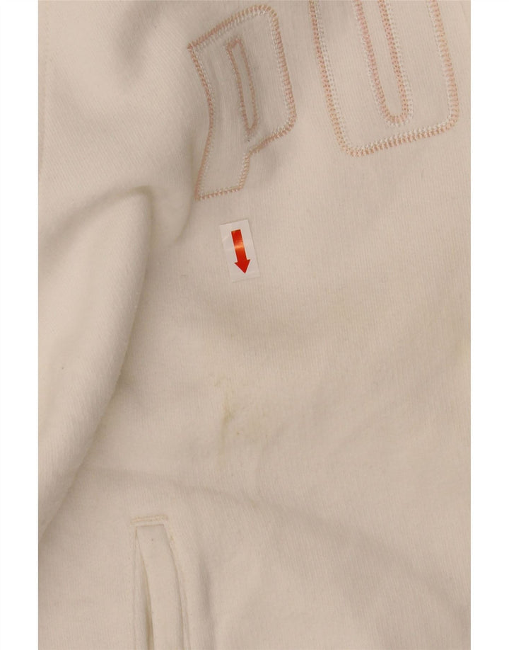 Γυναικεία φόρμα PUMA Graphic Top Jacket UK 14 Medium White