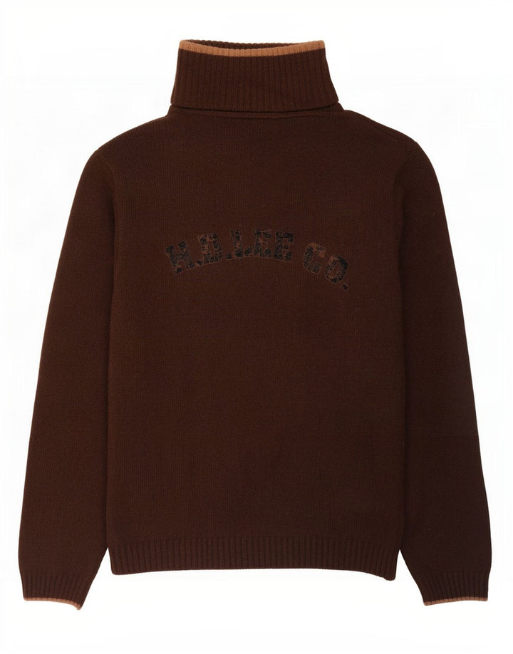 Ανδρικό πουλόβερ Lee Graphic Cardigan Μαλλί μεσαίου καφέ