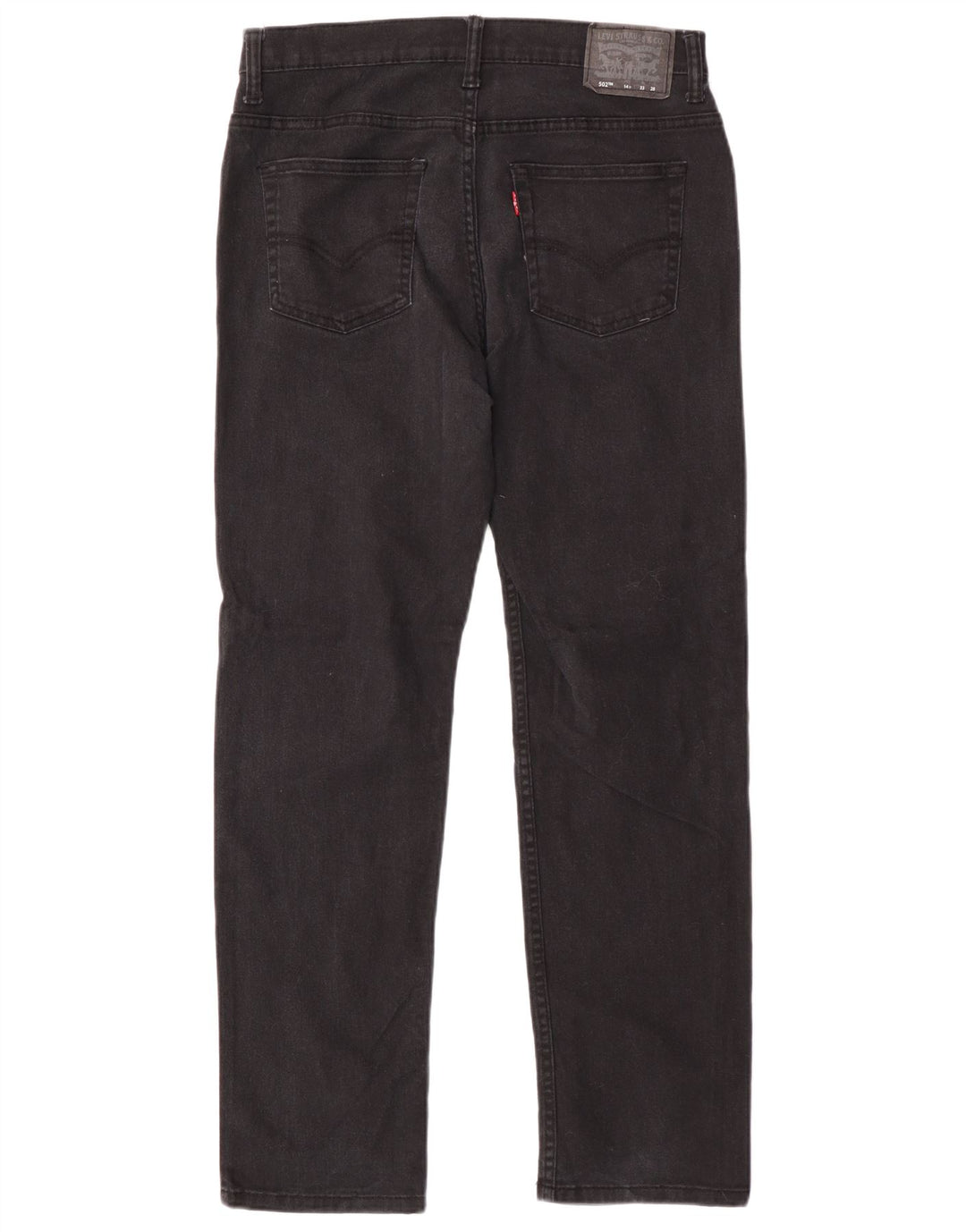 Levi's Boys 502 Regular Tapered Jeans 13-14 ετών W33 L28 Μαύρο βαμβακερό