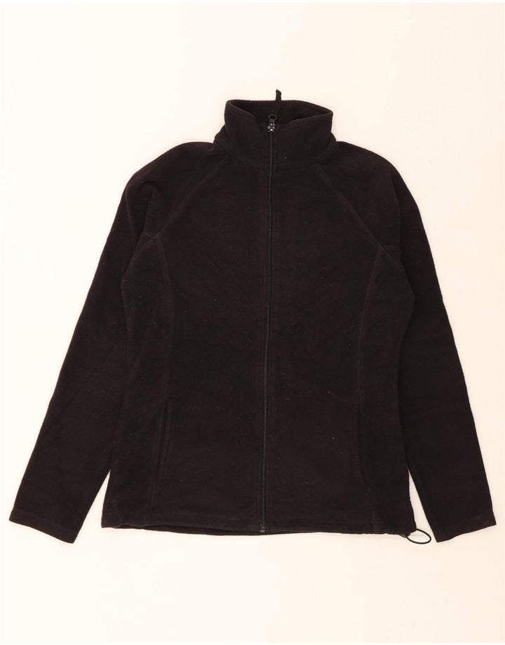 MOUNTAIN WAREHOUSE Womens Fleece Jacket UK 10 Small Black Polyester Vintage Mountain Warehouse and Second-Hand Mountain Warehouse from Messina Hembry 