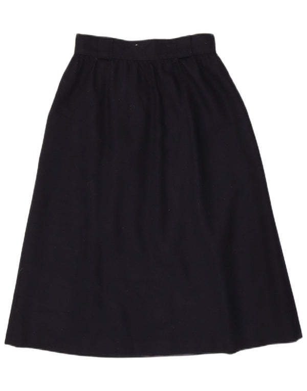 Acquamarina Γυναικεία Ψηλόμεση Φούστα IT 40 Small W26 Navy Blue Wool