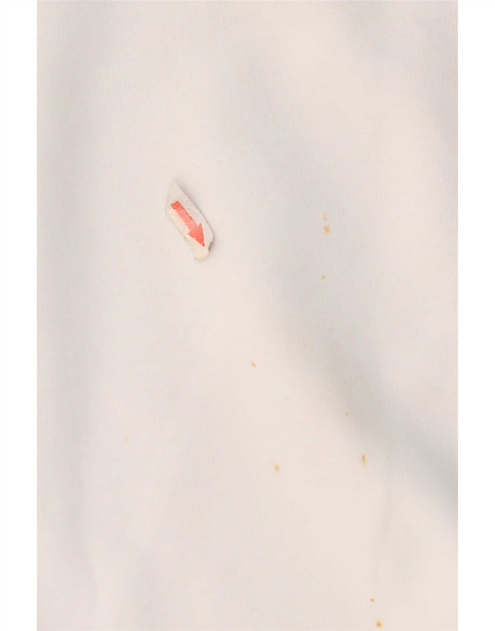 Calvin Klein Jeans Γυναικείο φούτερ μεγάλου μεγέθους Jumper UK 14 Medium White