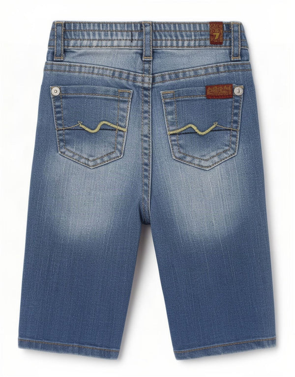 7 For All Mankind Baby Boys Straight Jeans 6-9 μηνών W18 L7 Μπλε βαμβακερό