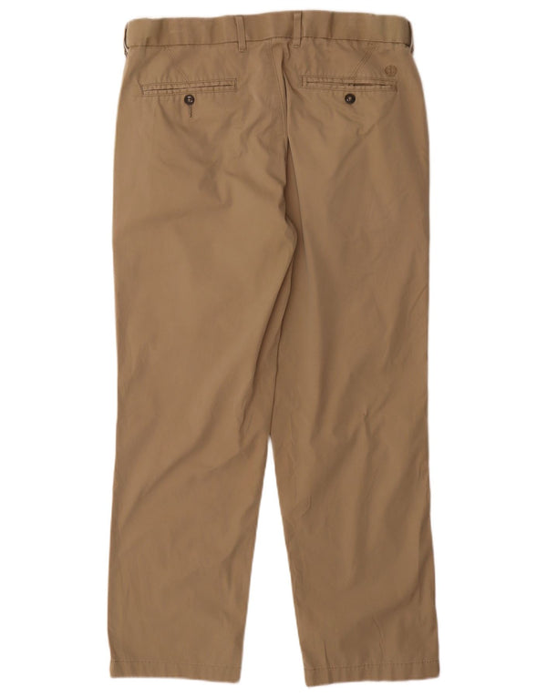 Marks & Spencer Ανδρικό κανονικό παντελόνι Chino W34 L29 Μπεζ βαμβακερό