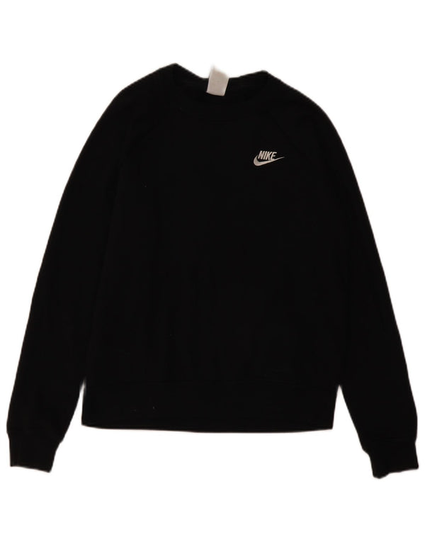 Γυναικείο φούτερ Nike υπερμεγέθη Jumper UK 10 Small μαύρο βαμβακερό