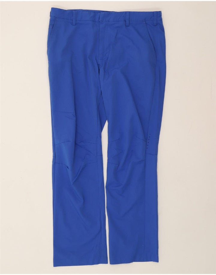 Ανδρικό ίσιο παντελόνι Chino ADIDAS W36 L32 Blue Polyester
