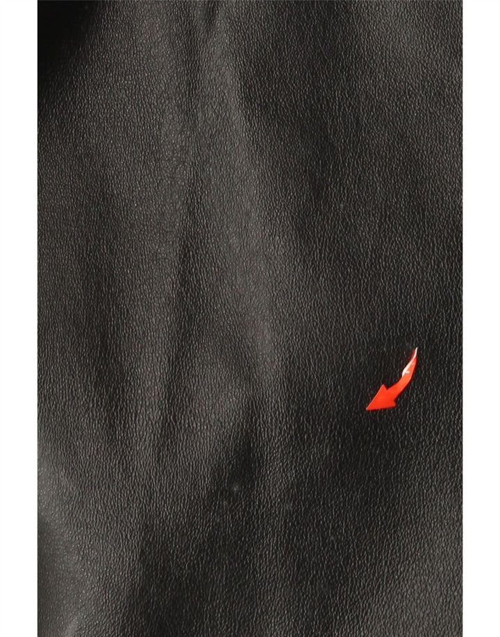 CONBIPEL Ανδρικό Δερμάτινο Παλτό IT 52 Μεγάλο Δερμάτινο Μαύρο