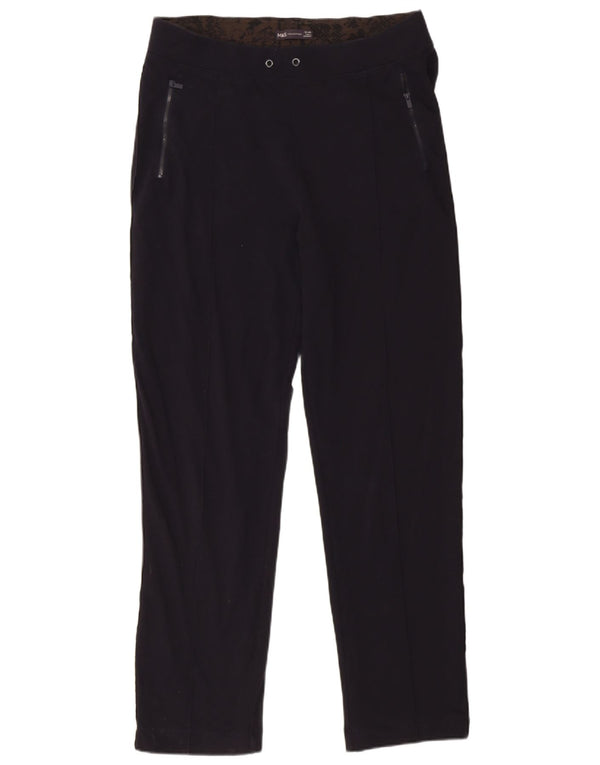 Marks & Spencer Womens Tracksuit Trousers UK 16 Large Navy Blue