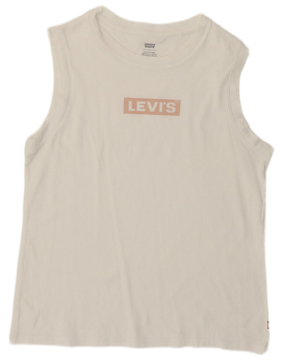 Γυναικείο γραφικό T-Shirt LEVI'S Top UK 12 Medium White