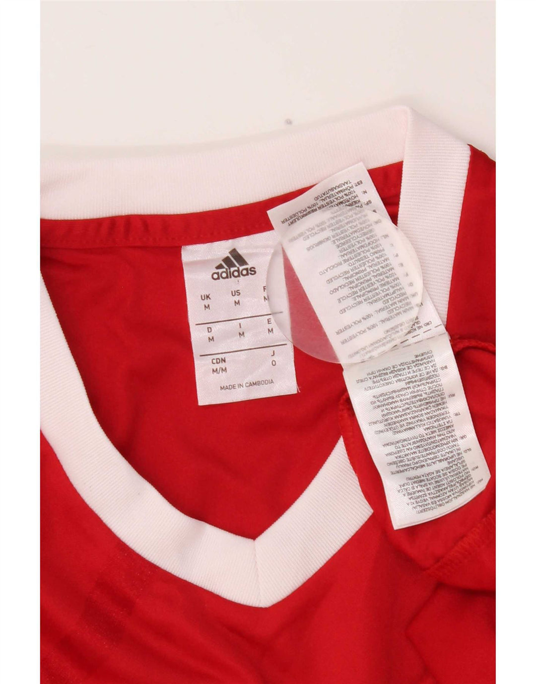 Ανδρικό T-Shirt Climalite Adidas Top Medium Red Colourblock Πολυεστέρας