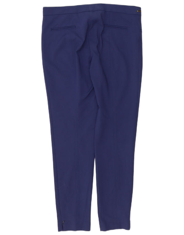 Zara Γυναικείο Slim Casual Παντελόνι XL W32 L30 Navy Blue Cotton