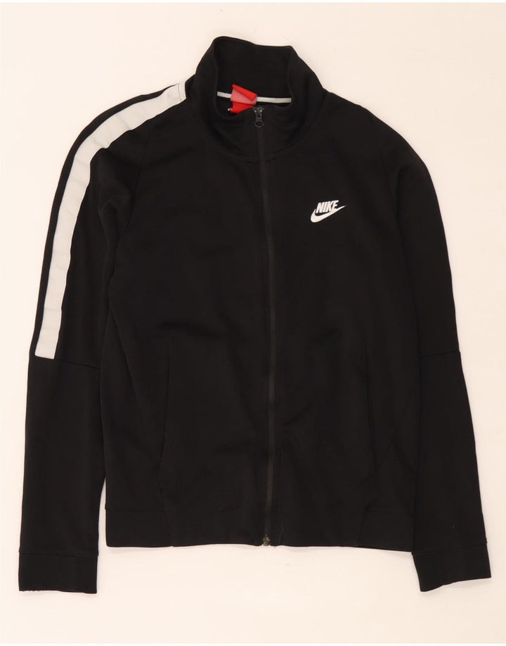 Ανδρική αθλητική φόρμα Nike Μπουφάν με μικρό μαύρο χρώμα, βαμβακερό