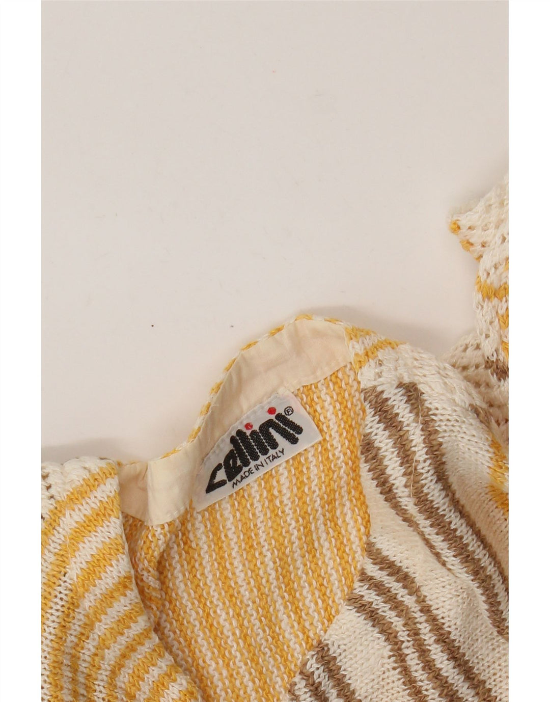Cellini Γυναικεία Ζακέτα UK 12 Medium Off White ριγέ