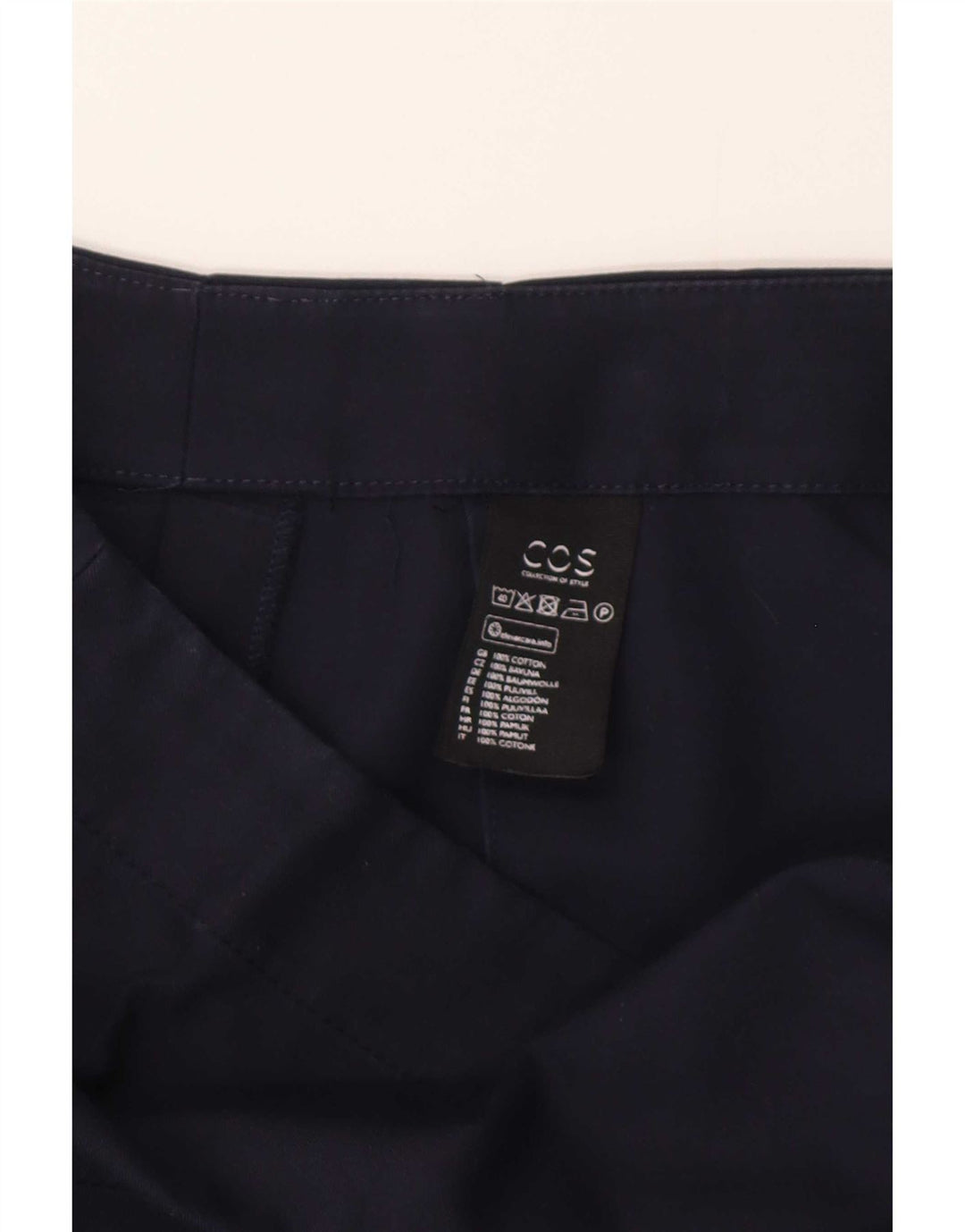Cos Γυναικεία Φούστα Cargo Medium W28 Navy Blue Cotton