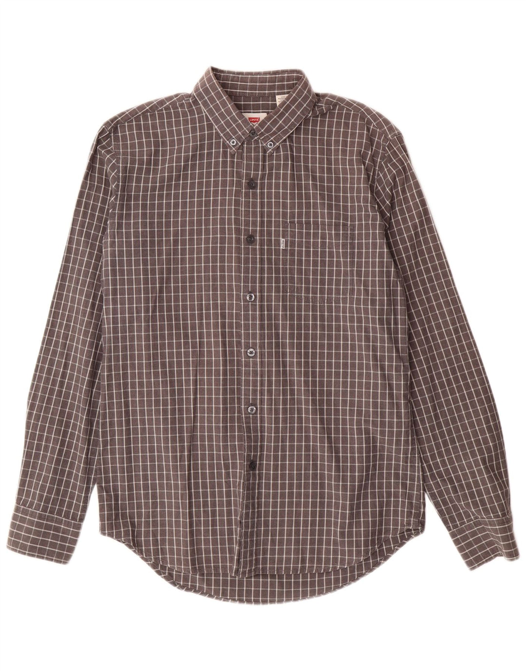 Ανδρικό πουκάμισο Levi's Medium Grey Check Cotton