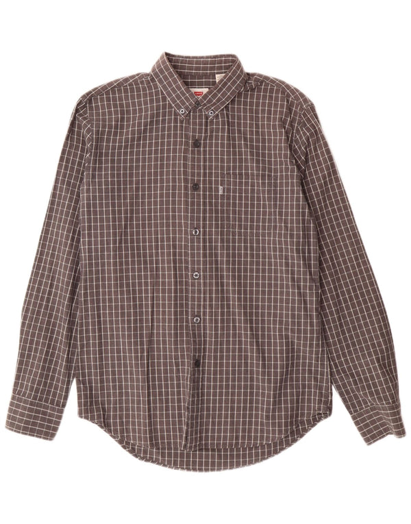 Ανδρικό πουκάμισο Levi's Medium Grey Check Cotton