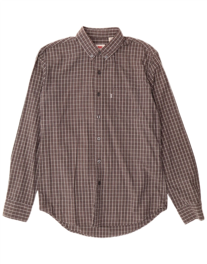 Ανδρικό πουκάμισο Levi's Medium Grey Check Cotton
