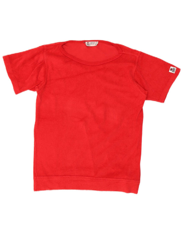 Cerruti 1881 Ανδρικό T-Shirt Top UK 36 Small κόκκινο βαμβακερό