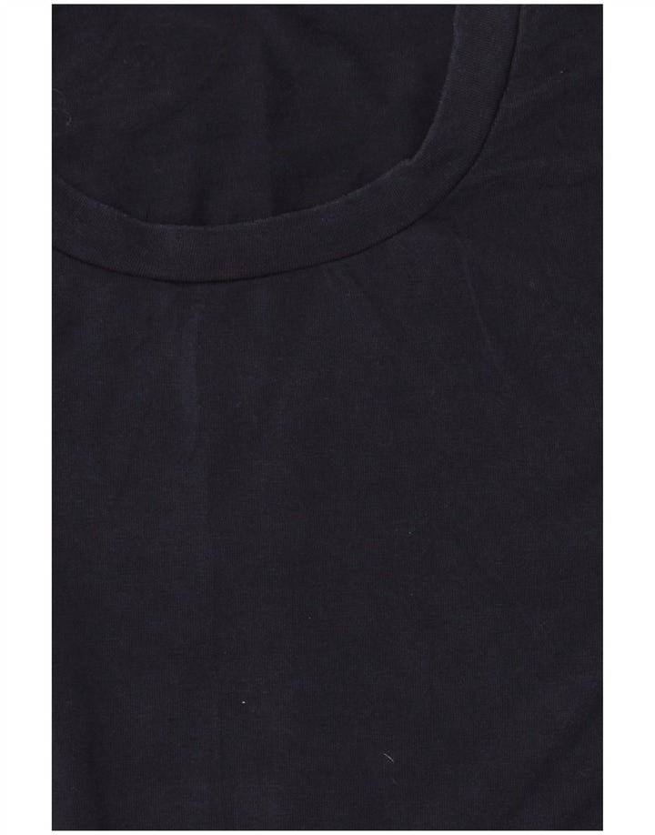 Ανδρικό T-Shirt Reiss Top Large Navy Blue Lyocell