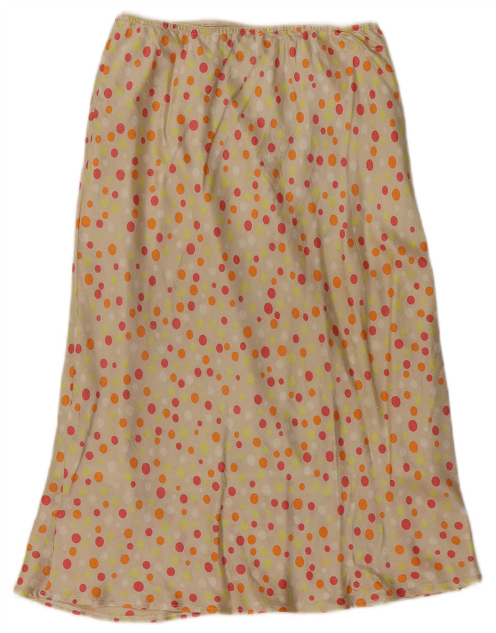 VINTAGE Γυναικεία Maxi Φούστα W26 Small Beige πουά