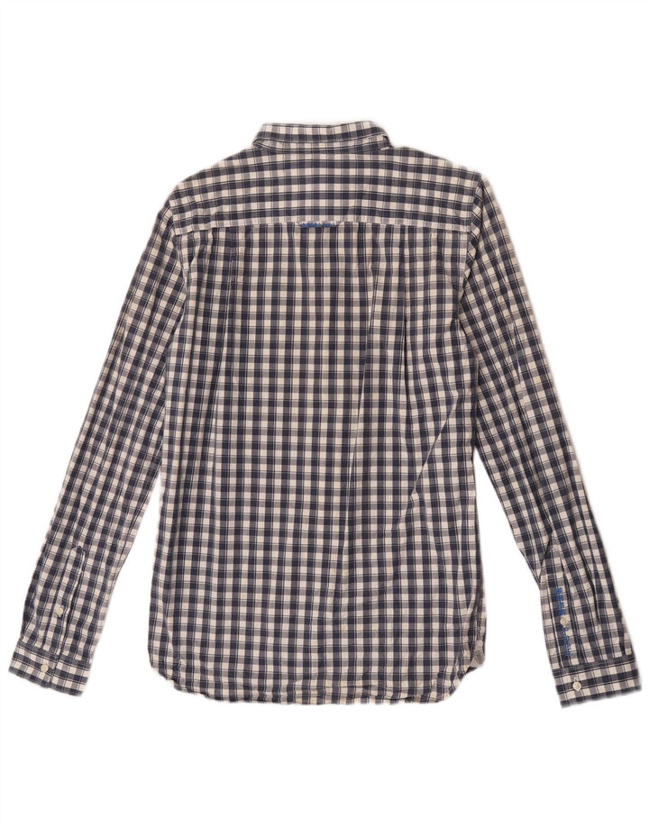 Ανδρικό πουκάμισο Superdry Small Navy Blue Check Cotton