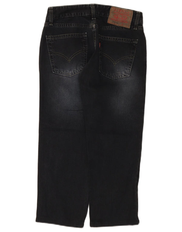 Levi's Womens 557 Low Waist Capri Jeans W25 L22 Μαύρο βαμβακερό