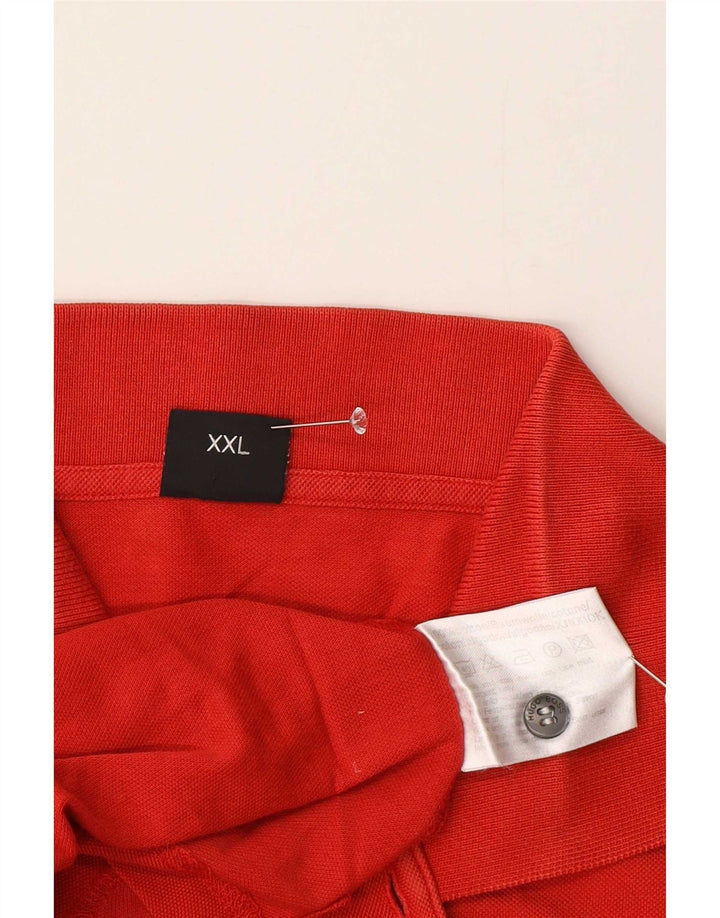Ανδρικό μπλουζάκι πόλο Hugo Boss 2XL κόκκινο βαμβακερό